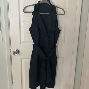 And Taylor trench dress in black